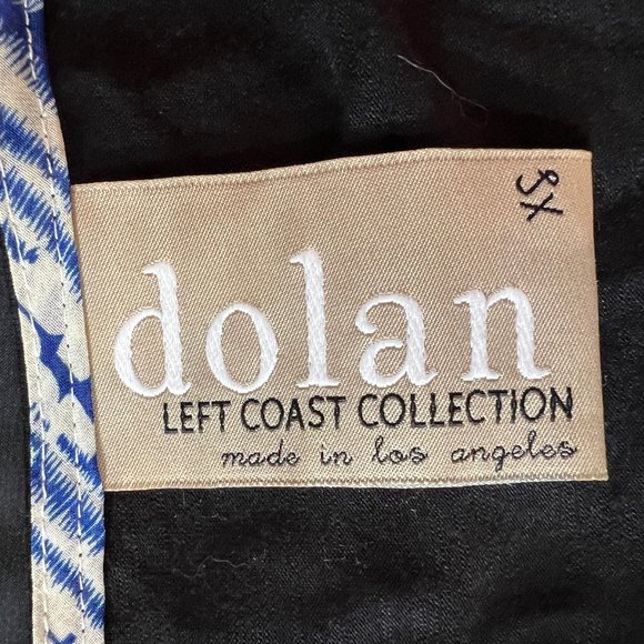 LN DOLAN Left Coast Collection Black Sleeveless V-Neck Draped Tunic Top … - Picture 5 of 11